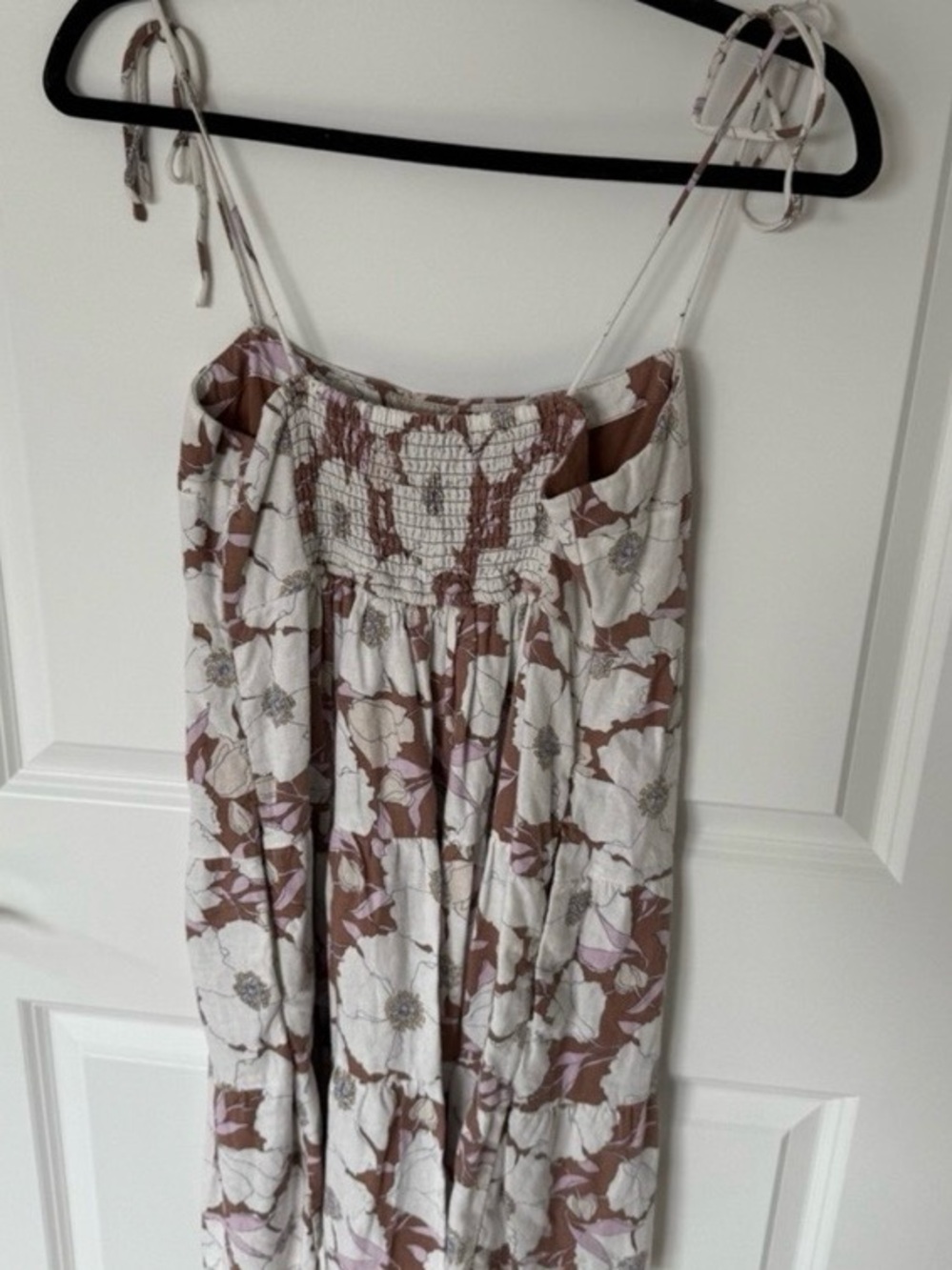 Abercrombie & Fitch Linen Blend Floral Dress Size Medium - Picture 3 of 4